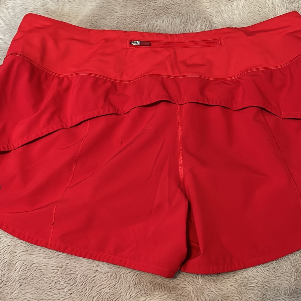Lulu speed up red shorts. Size 12